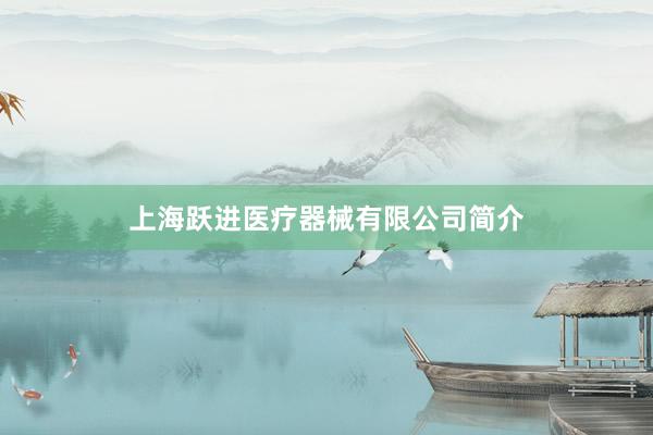 上海跃进医疗器械有限公司简介